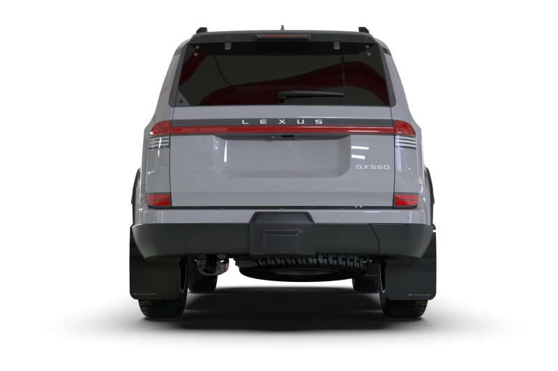 Lexus GX 550 Mud Flap - Rally Armor - UR Blk Flap/Met. Blk Logo - Black - `24-`25